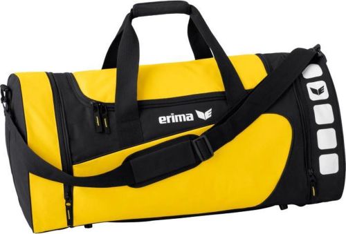 Erima Club 5 (L) Sporttas Mit Seitentaschen - Gelb / Schwarz | Größe: L