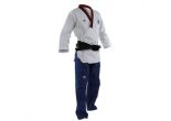 Adidas Poomsae Taekwondo Anzug Jungen Weiß/Hellblau 120cm