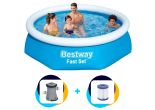 Bestway Pool 305 x 76 cm Fast Set | Mit Filterpumpe