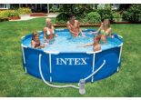 Intex Metal Frame Pool 366 x 76 mit Filterpumpe