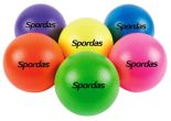 Set of 6 Neon-Colored Foam Balls is translated to German as: 

Set bestehend aus 6 Neon-farbigen Schaumstoffbällen