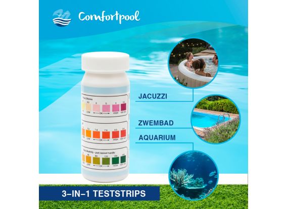 Comfortpool 3-in-1-Teststreifen für Schwimmbad und Whirlpool
