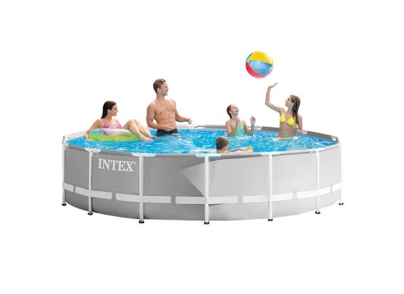 Intex Pool 457 x 107 rund | Prism Frame mit Filterpumpe