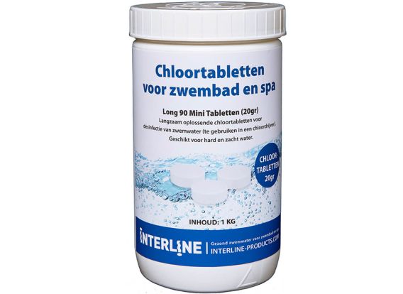 Chlortabletten für Schwimmbad | Long90 20gramm/1kg