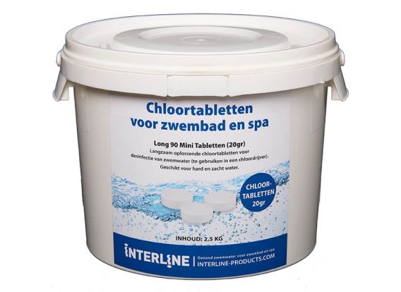 Chlortabletten für Schwimmbad | Long90 20gramm/2.5kg