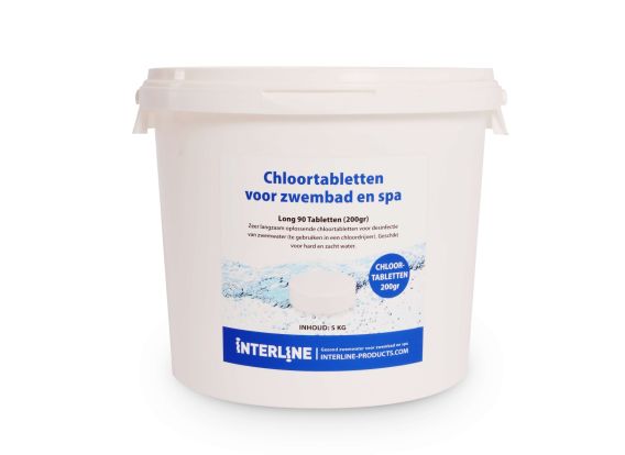 Chlortabletten für Schwimmbad | Long90 200gramm/5kg