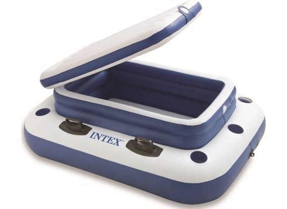 Aufblasbare Kühlbox mit Flaschenhaltern