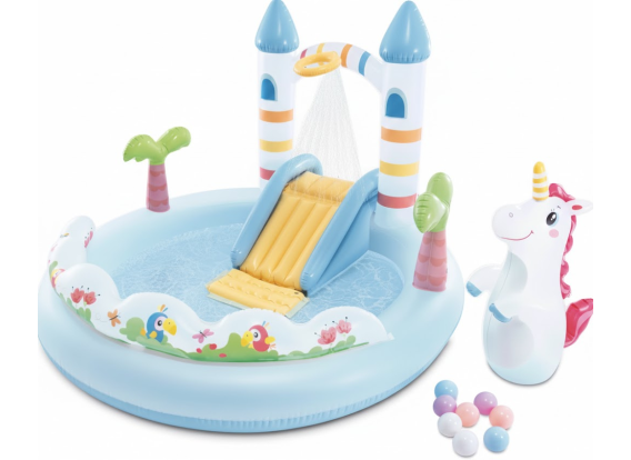 Intex Pool Spielzentrum Einhorn Schloss | mit Rutsche