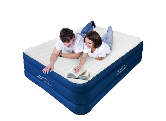 AeroRest Cloud Top Luftmatratze doppelt | 210 cm Länge | Abnehmbarer Schutzbezug