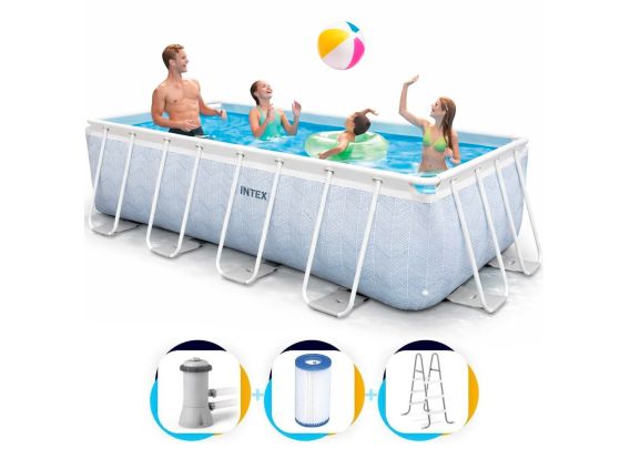 Intex Chevron Prism Frame Pool 400 x 200 x 100 cm