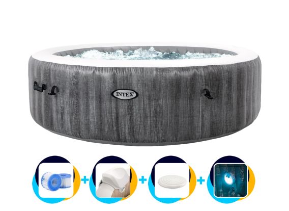 Intex aufblasbarer Whirlpool Greywood Deluxe 4 Personen