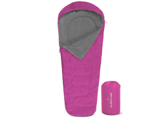 Oventure Mumienschlafsack SleepPlus - pink | Komfort bis 6 °C | Leicht und kompakt | Für Camping und Backpacking