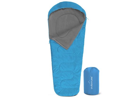 Oventure Mumienschlafsack SleepPlus - türkis | Komfort bis zu 6 °C | Leicht und kompakt | Für Camping und Backpacking