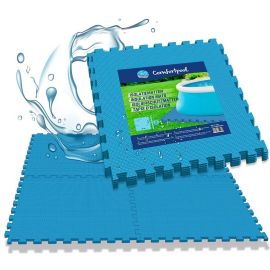 Pool Bodenfliesen - 50 Stück | Extra dick | Isolierung und Schutz | Poolunterlage | Schaumstofffliesen | Spielmatten | Gartenfliesen | Isoliermatten