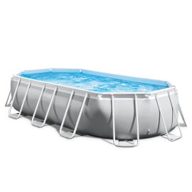 Intex Pool 503 x 274 x 122 | Oval Prism Frame mit Filterpumpe