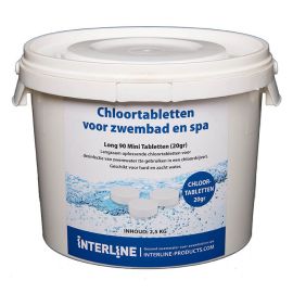 Chlortabletten für Schwimmbad | Long90 20gramm/2.5kg