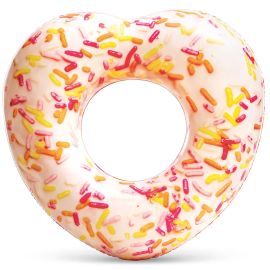 Aufblasbarer Herz-Donut mit Streuseln