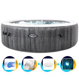 Intex aufblasbarer Whirlpool Greywood Deluxe 4 Personen