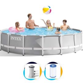 Intex Pool 305 x 76 | Prism Frame mit Filterpumpe