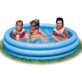 Blauer aufblasbarer Pool