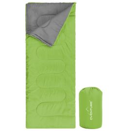 Oventure Schlafsack SleepPlus - grün | 3-Jahreszeiten-Schlafsack | Komfortabel bis 8 °C | Für Camping, Übernachtung und Feste