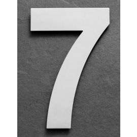 Edelstahl Hausnummer 7
