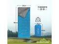 Oventure Schlafsack SleepPlus - türkis | 3-Jahreszeiten-Schlafsack | Komfortabel bis 8 °C | Für Camping, Übernachtung und Feste