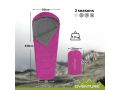 Oventure Mumienschlafsack SleepPlus - pink | Komfort bis 6 °C | Leicht und kompakt | Für Camping und Backpacking