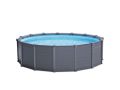 Intex Schwimmbad Graphit Platte 478 x 124 cm | Rund