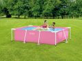 Intex Pool 220 x 150 x 60 - rosa | Rechteckiger Rahmenpool