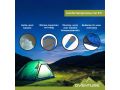 Oventure Mumienschlafsack SleepPlus - blau | Komfort bis 6 °C | Leicht und kompakt | Für Camping und Backpacking