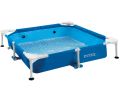 Intex Hundepool 152 x 152 x 30 cm | Frame Pool mit Filterpumpe