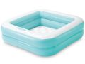 Quadratischer aufblasbarer Baby-Pool blau