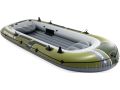 Intex Seahawk 4 Set | Aufblasbares Viererboot mit Paddeln und Pumpe