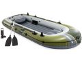 Intex Seahawk 4 Set | Aufblasbares Viererboot mit Paddeln und Pumpe