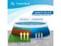 Schwimmbadbodenfliesen - 80 Stück | Grasdruck| Isolierung und Schutz
