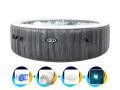 Intex aufblasbarer Whirlpool Greywood Deluxe 4 Personen