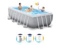 Intex Pool 400 x 200 x 122 | Rechteck Prisma Rahmen mit Filterpumpe
