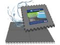 Comfortpool Swimmingpool Bodenfliesen Grau - 15 Stück | Isolierung und Schutz | Poolunterlage | 50 x 50 cm
