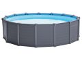 Intex Schwimmbad Graphit Platte 478 x 124 cm | Rund