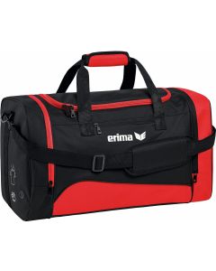 Erima Club 1900 2.0 (S) Sporttasche mit Seitentaschen - Rot/Schwarz | Größe: S