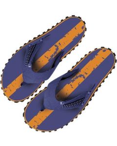 Beco Herren Flip Flops dunkelblau/orange Größe 42