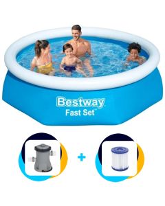 Bestway Pool 305 x 76 cm Fast Set | Mit Filterpumpe