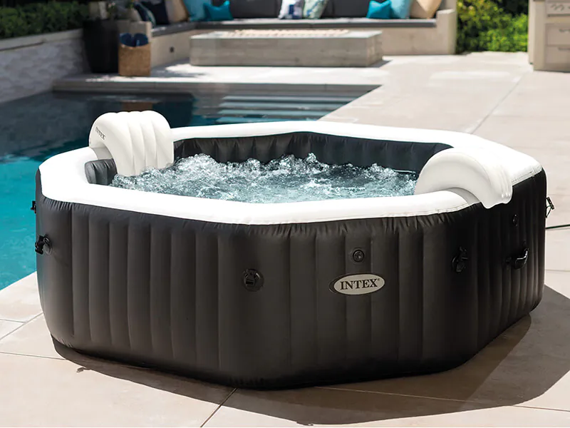 Intex Aufblasbarer Whirlpool Intex Bubble & Jets Deluxe Spa