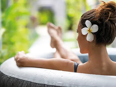 Intex PureSpa Greywood opblaasjacuzzi Intex PureSpa Greywood opblaasjacuzzi