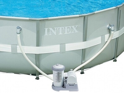 Intex pool with filter pump