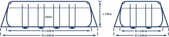 Liniendrawing Prism Frame 400 x 200 x 100 cm Prism Frame 400 x 200 x 100 cm